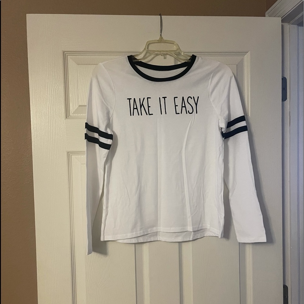 Sparkly Brand new white and black T